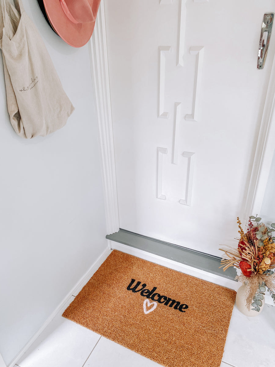 Simple Welcome Door Mat – Peachy Lane Aus