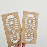 Santa Feet Stencil