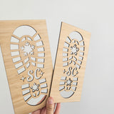 Santa Feet Stencil