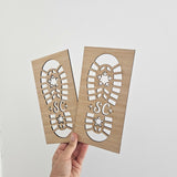 Santa Feet Stencil