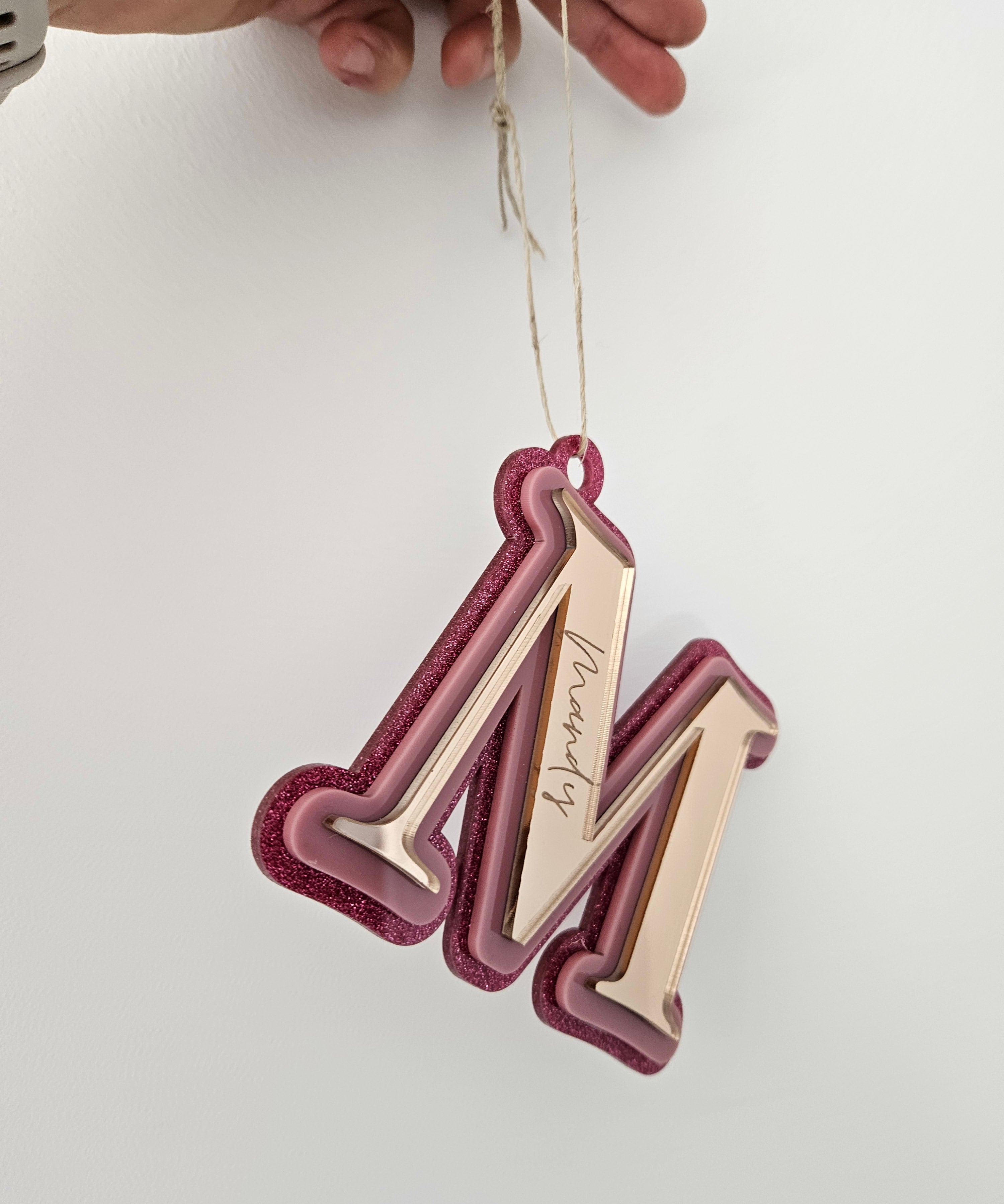 Christmas Single Letter Decoration - Triple Layers