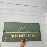 Sun Outdoor House Sign