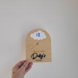 Day's Until Daddy/Mummy's Home Countdown - For fridge - Cloud Design