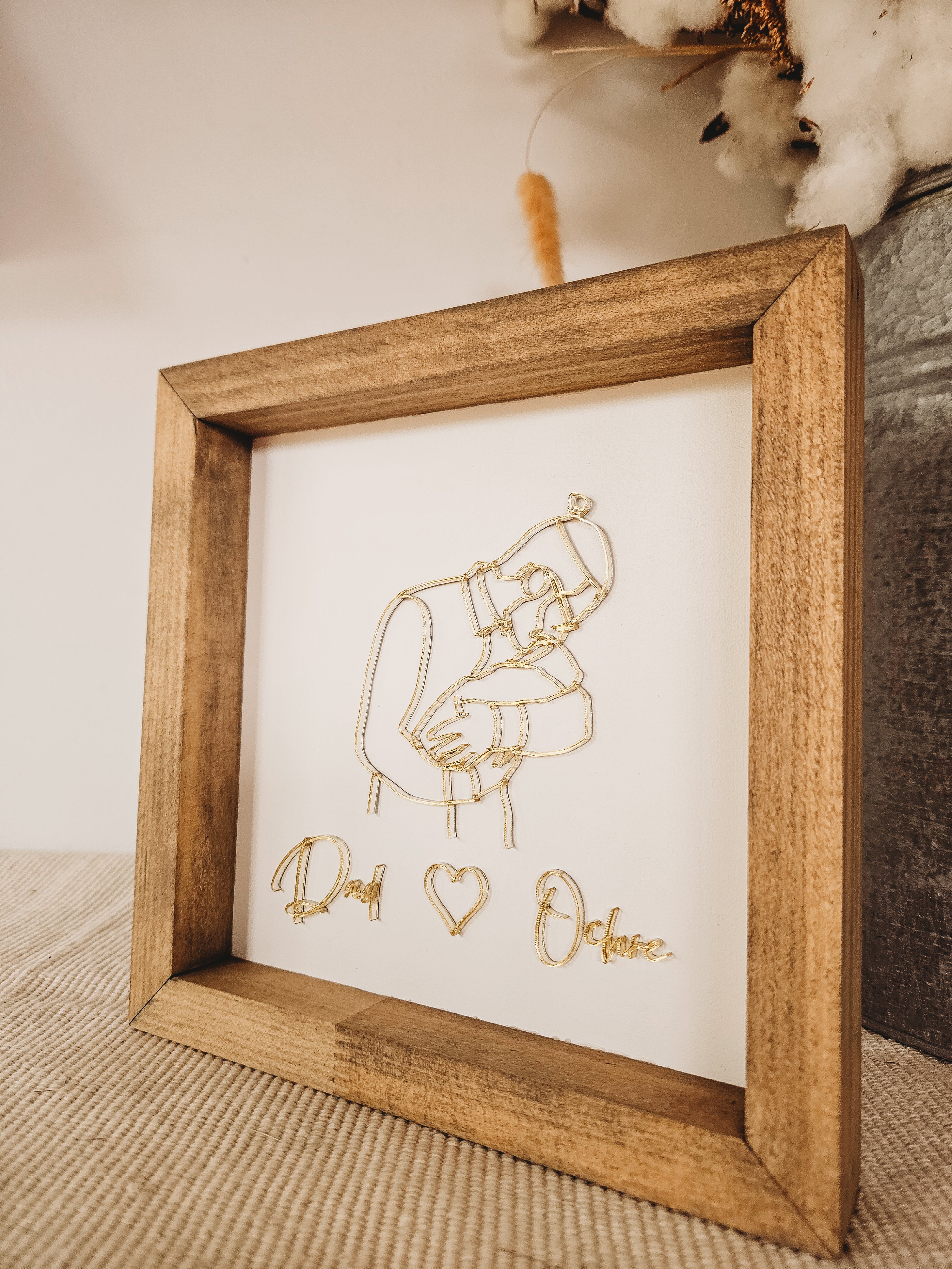 Line Art Keepsake Frame