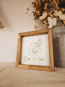 Line Art Keepsake Frame