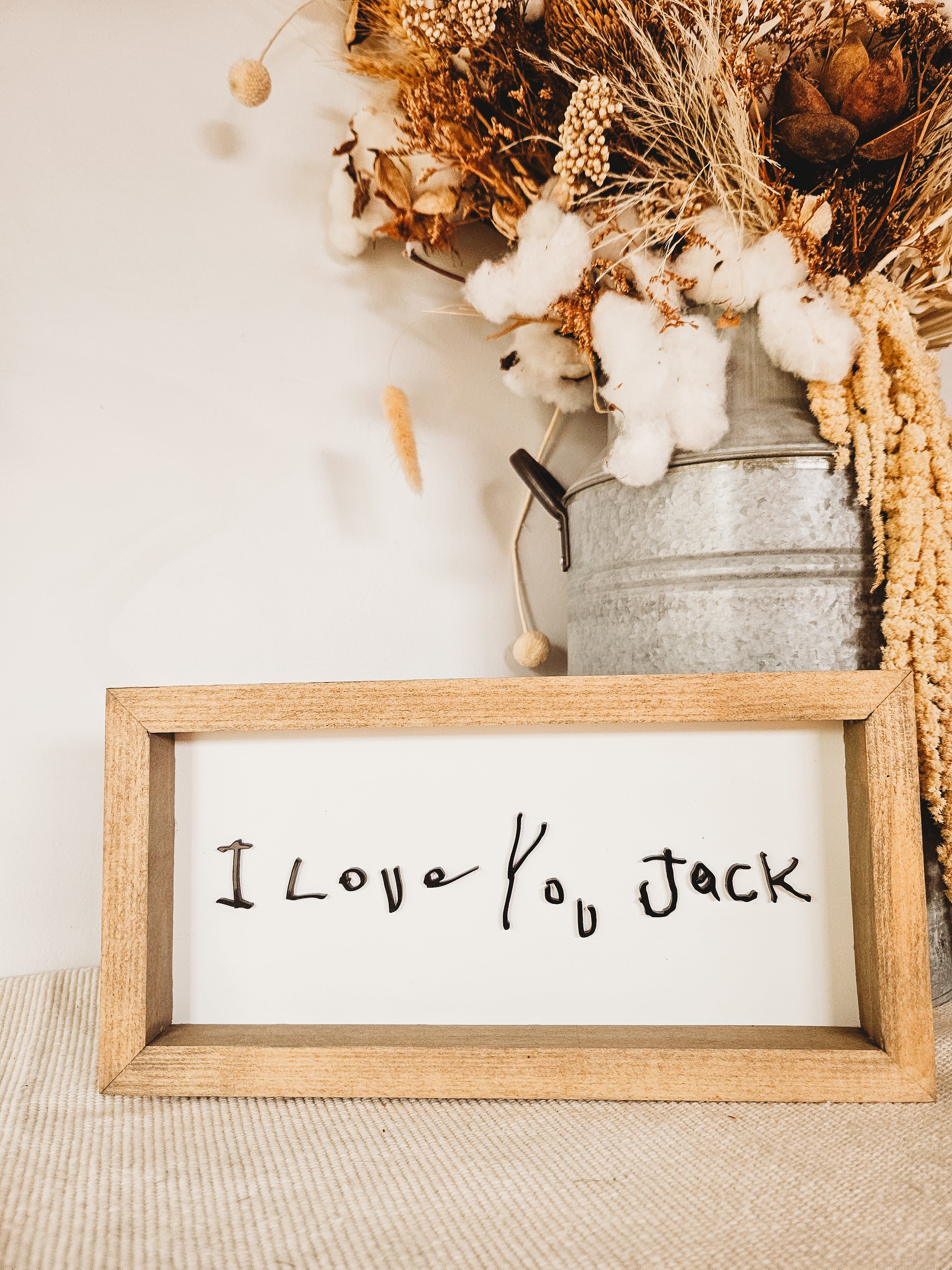 Handwriting Keepsake Frame