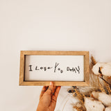 Handwriting Keepsake Frame