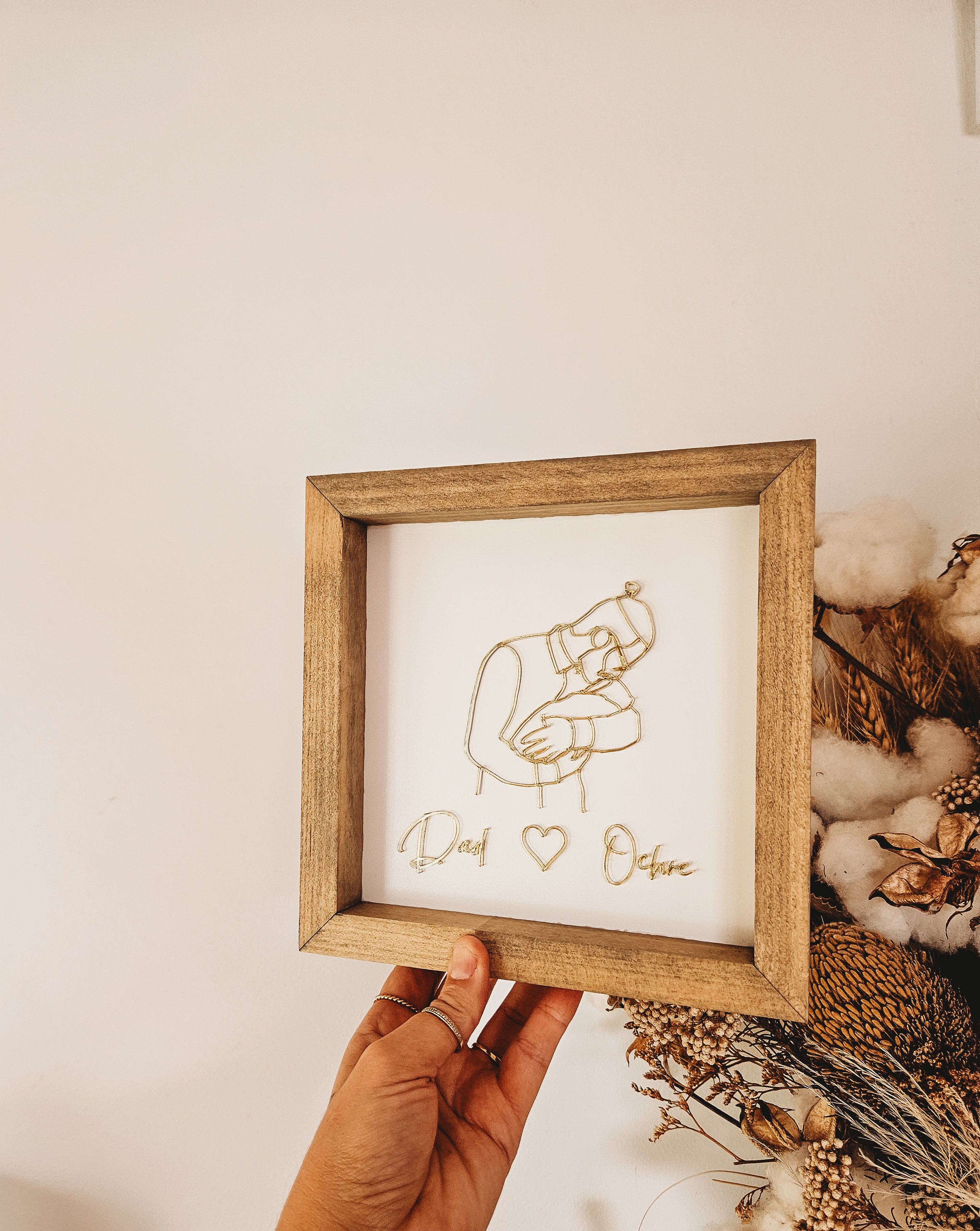 Line Art Keepsake Frame