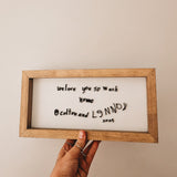 Handwriting Keepsake Frame
