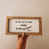 Handwriting Keepsake Frame