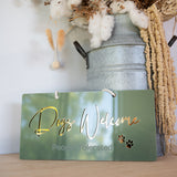 Dogs Tolerated- Outdoor House Sign