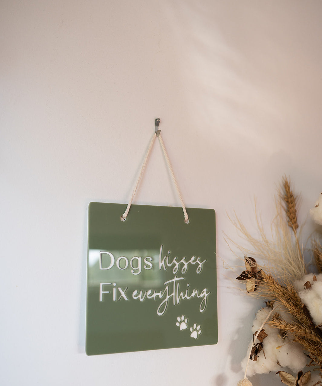 Dog Kisses - Outdoor House Sign