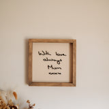 Handwriting Keepsake Frame