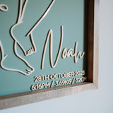 Baby 1:1 Plaque - Framed