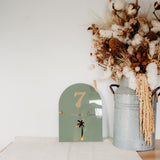 Palm Tree Arch - Outdoor House Sign