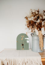 Load image into Gallery viewer, Palm Tree Arch - Outdoor House Sign
