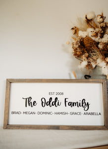 Family Keepsake Frame