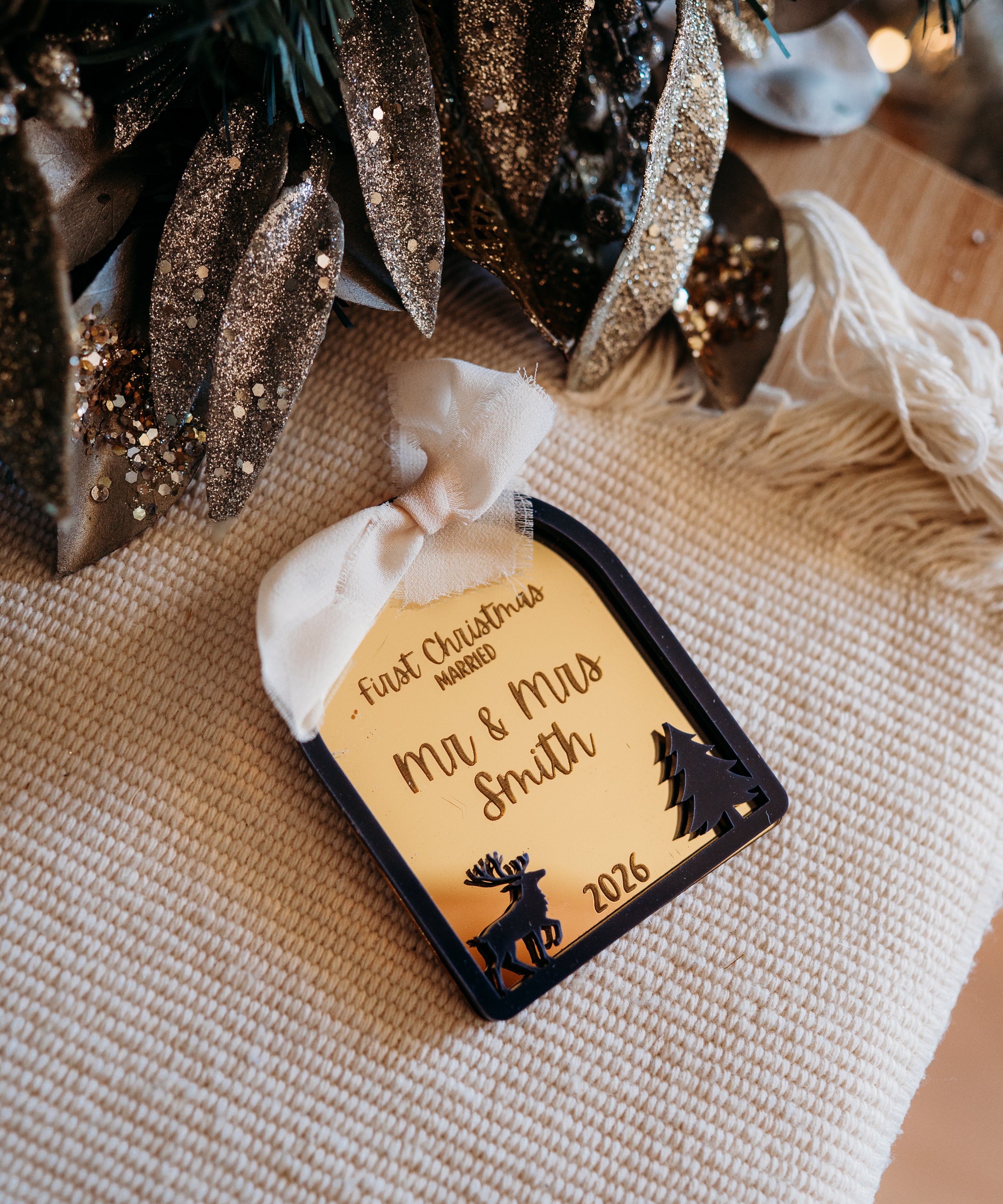 Our First Christmas as Tree Ornament