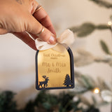 Our First Christmas as Tree Ornament