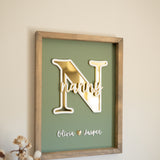 Initial Keepsake Frame