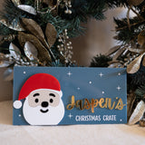 Santa Christmas Crate Plaque
