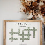 Scrabble Keepsake Frame