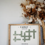 Scrabble Keepsake Frame