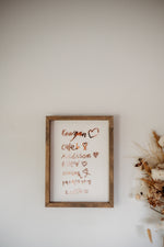 Load image into Gallery viewer, I love you&#39;s - Keepsake Frame
