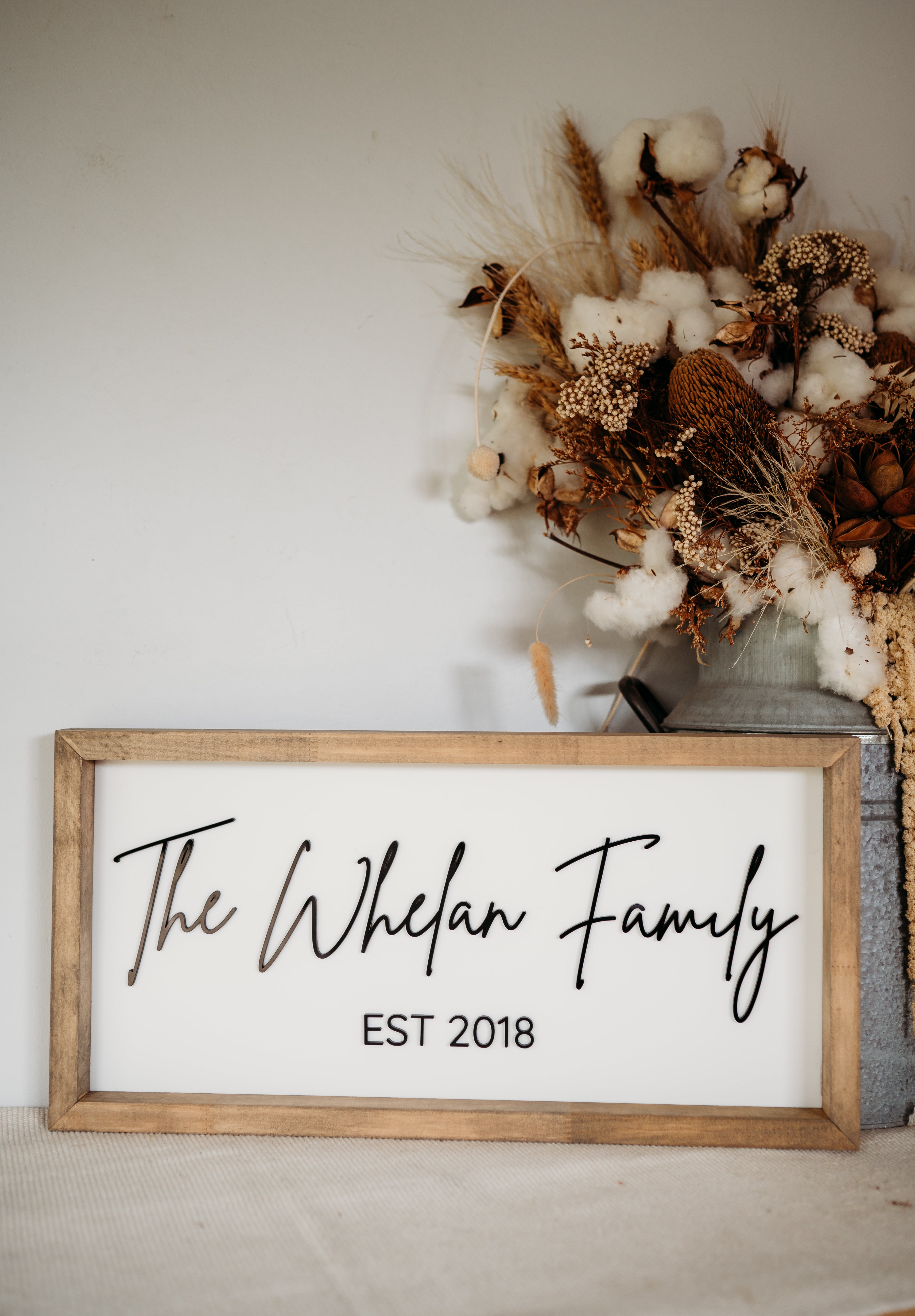 Family Name Keepsake Frame