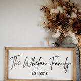 Family Name Keepsake Frame