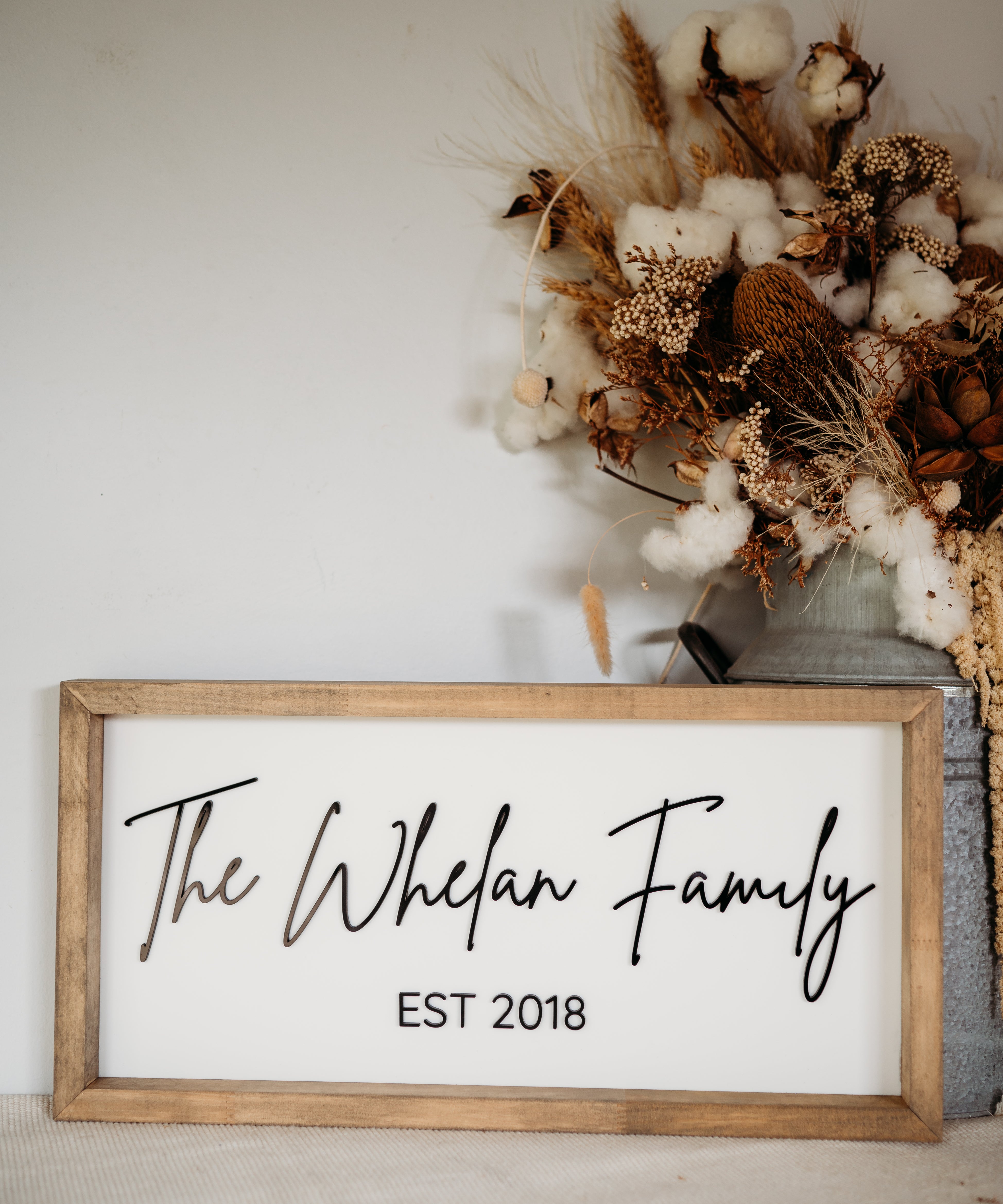 Family Name Keepsake Frame