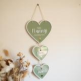 Grandparent Heart Name Plaque Sign
