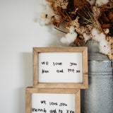 Handwriting Keepsake Frame