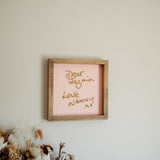 Handwriting Keepsake Frame
