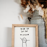 Handwriting Keepsake Frame