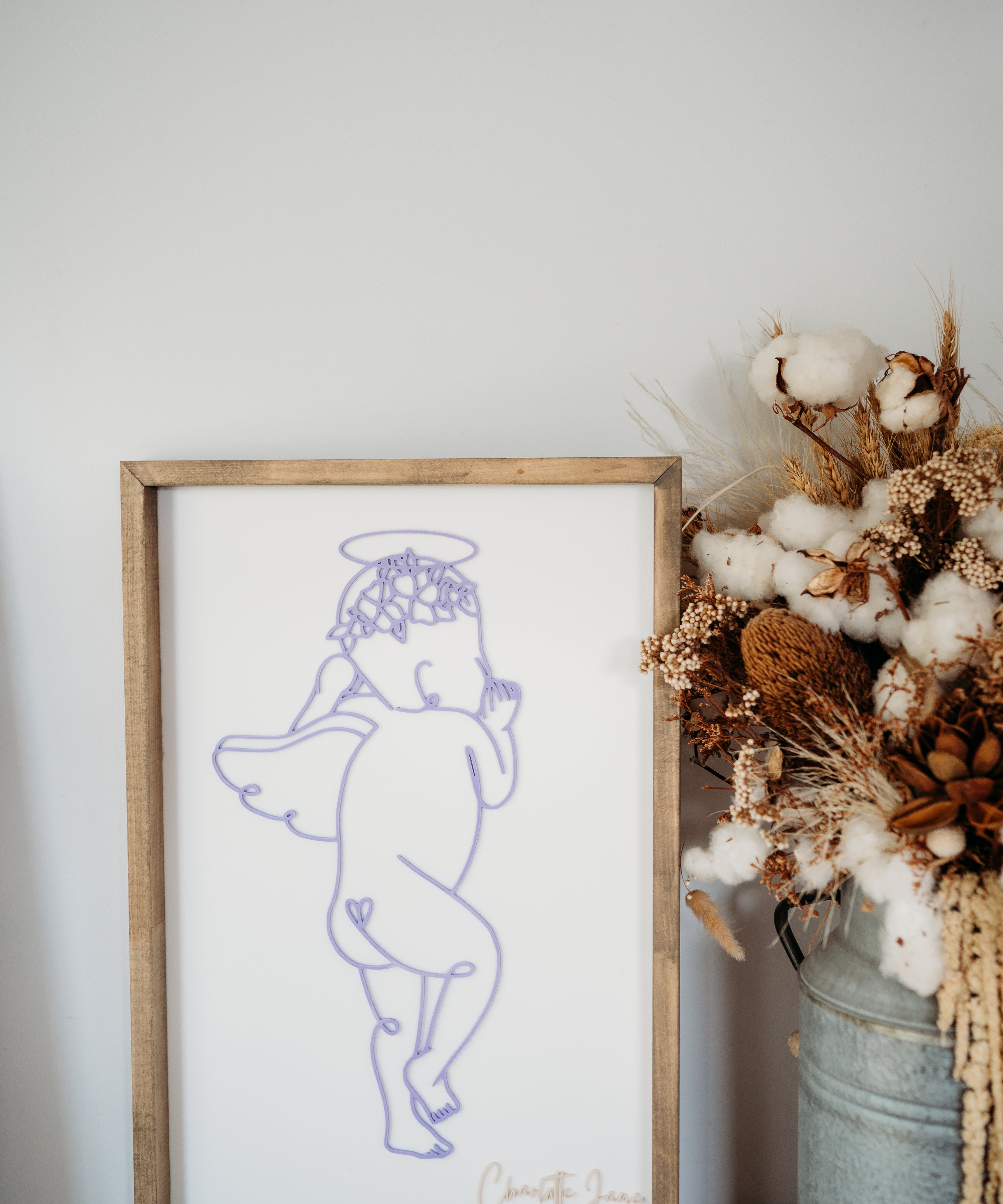 Angel Baby 1:1 Plaque - Framed