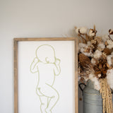 Baby 1:1 Plaque - Framed