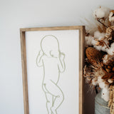 Baby 1:1 Plaque - Framed