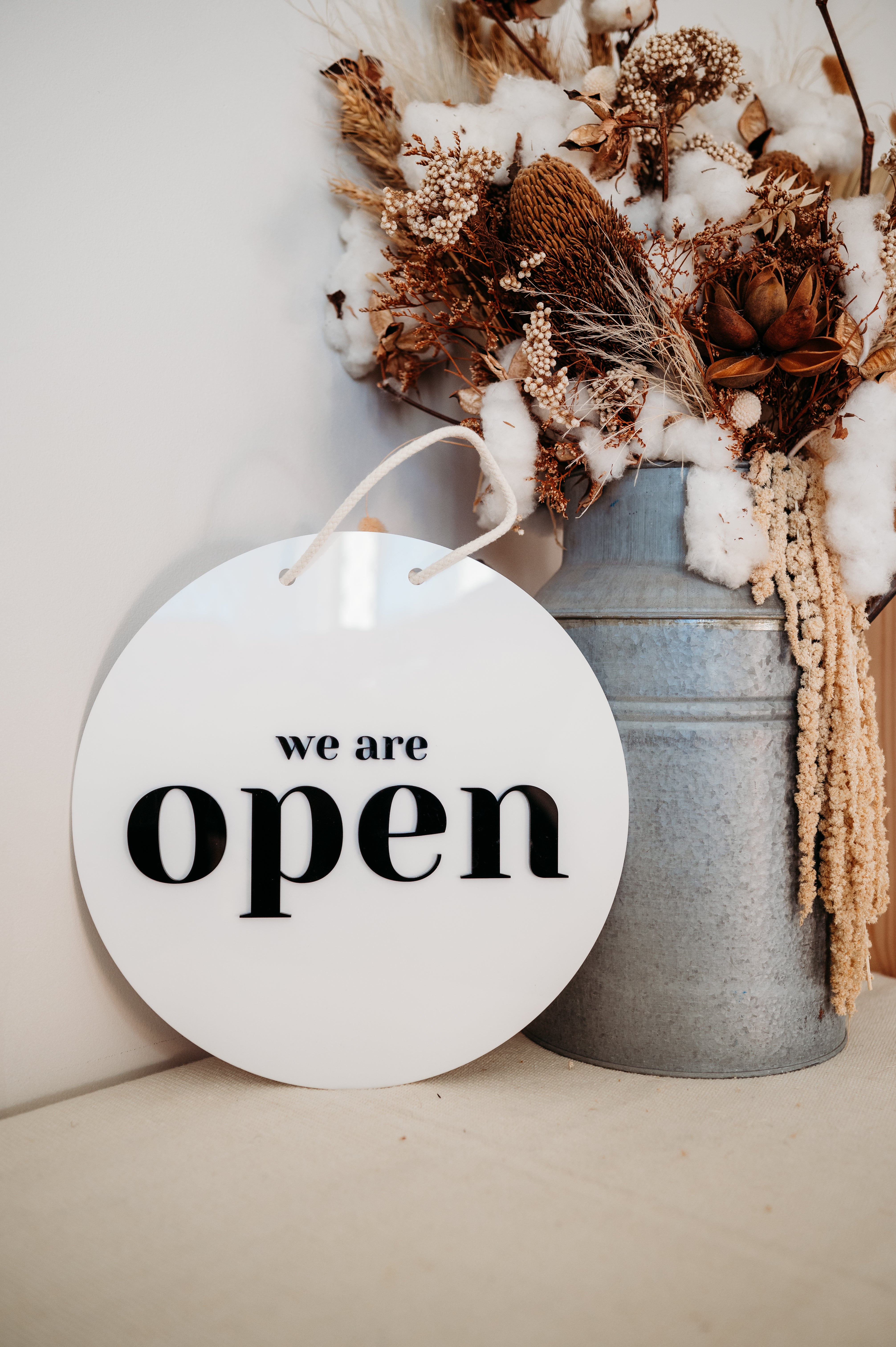 Business Sign -Double Sided Open / Close
