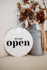 Business Sign -Double Sided Open / Close