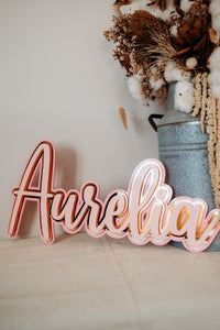 Triple Layer Name Plaques