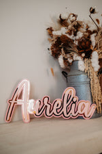 Load image into Gallery viewer, Triple Layer Name Plaques

