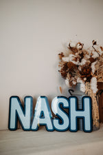 Load image into Gallery viewer, Triple Layer Name Plaques
