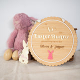 Easter Bunny Please Hop Here Sign