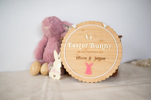 Easter Bunny Please Hop Here Sign
