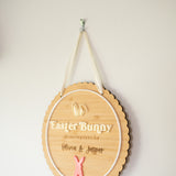 Easter Bunny Please Hop Here Sign