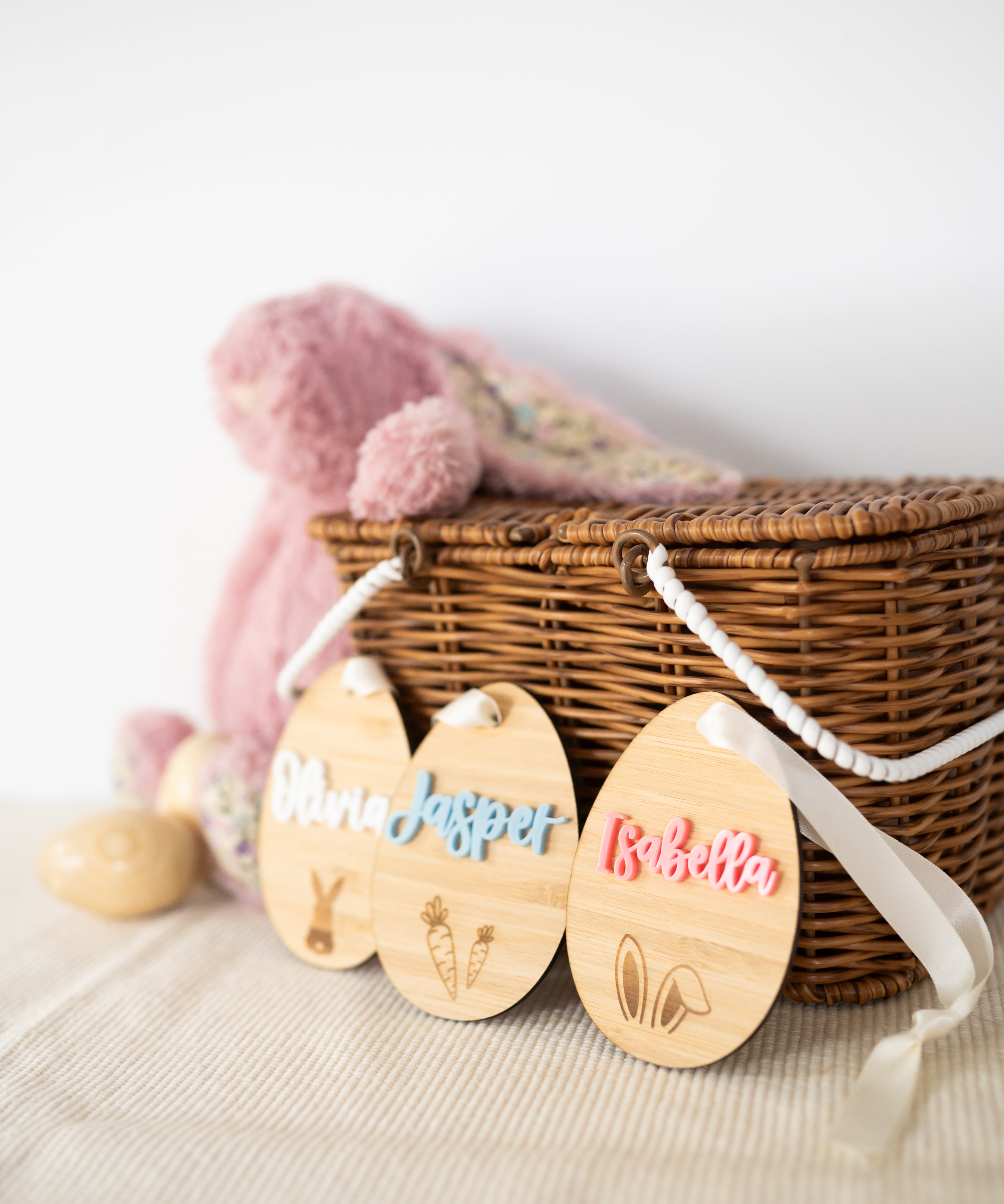 Wooden Easter Tag