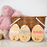 Wooden Easter Tag
