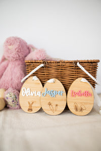 Wooden Easter Tag