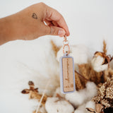 Birth Flower Keyring